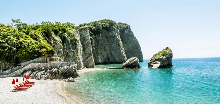 Pláž na ostrove sv. Mikuláša