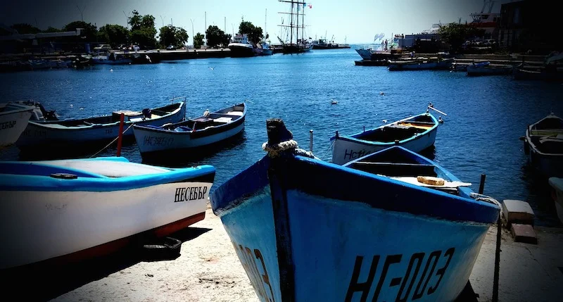 Prístav v meste Nesebar