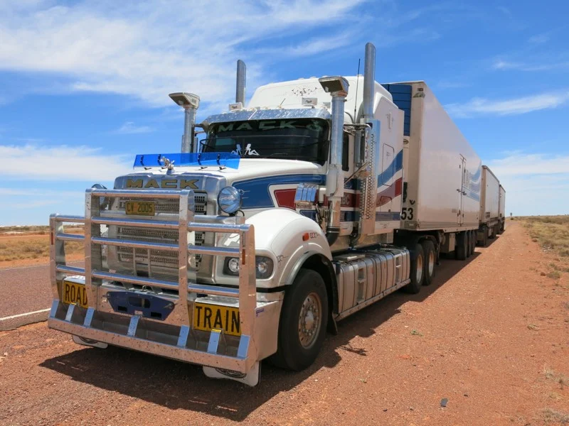 Kamión Road Train v Austrálii