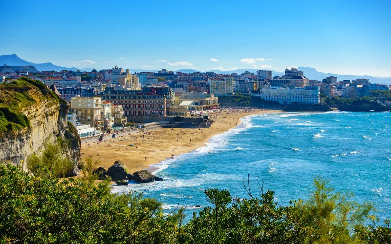 Pobrežie mesta Biarritz