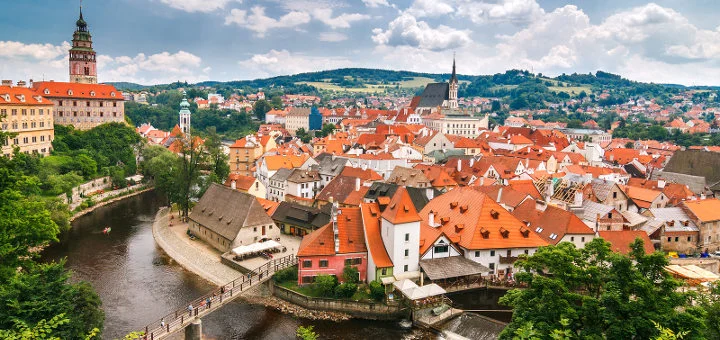 Pohľad na Český Krumlov