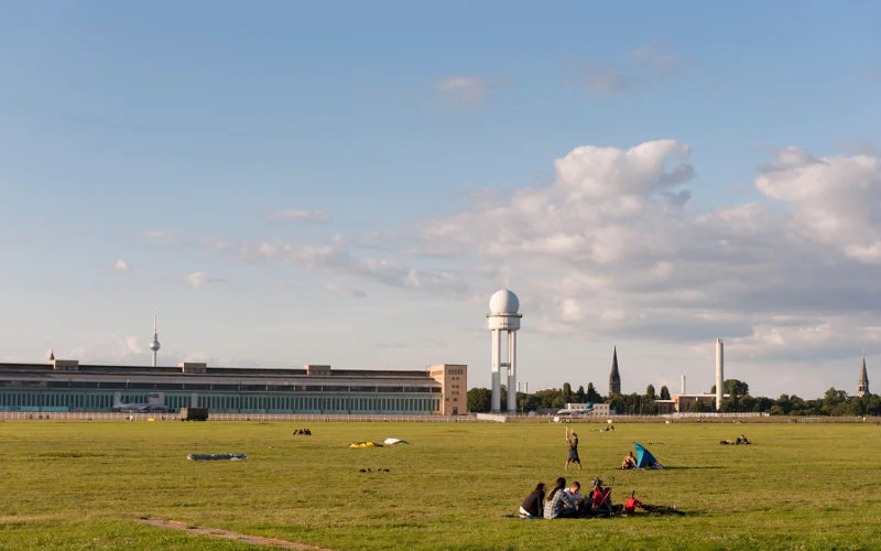 Tempelhof park v Berlíne