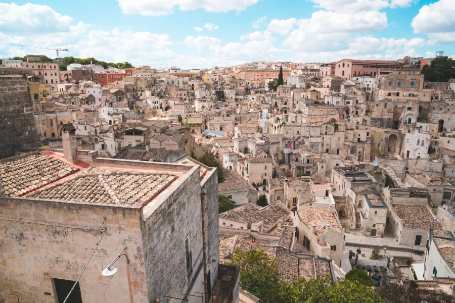 Talianske mesto Matera v regióne Basilicata