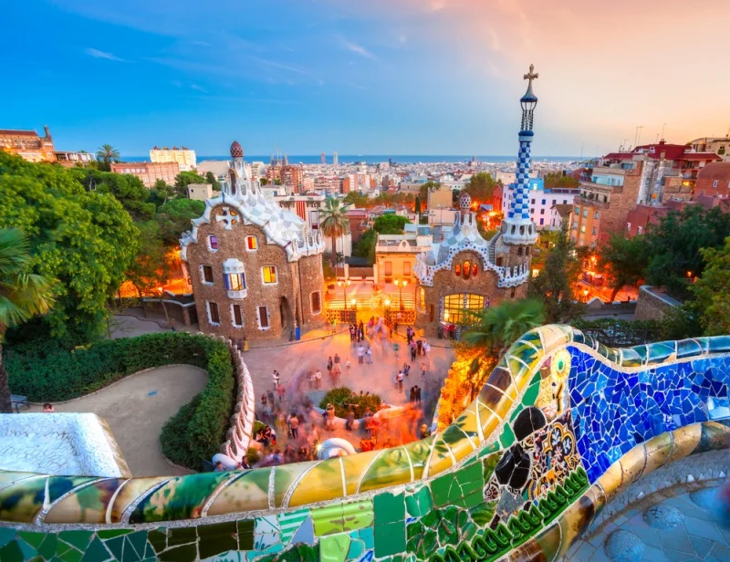 Park Guell v Barcelone